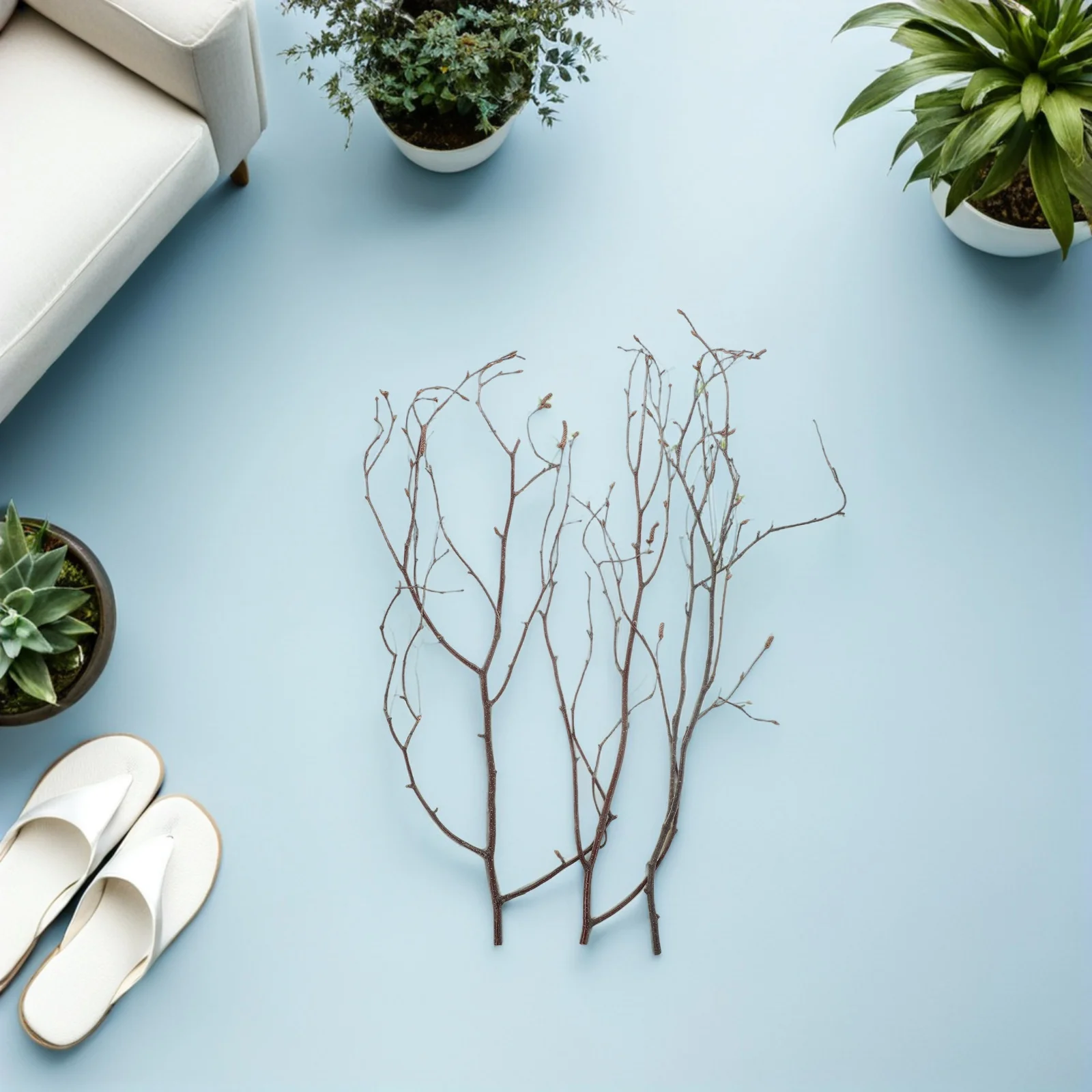 

20Pcs Birch Branch Sticks Natural Decorative Wood Stems for Vase Floral Arrangement Winter Dried Flower Decor Wedding Bouquet