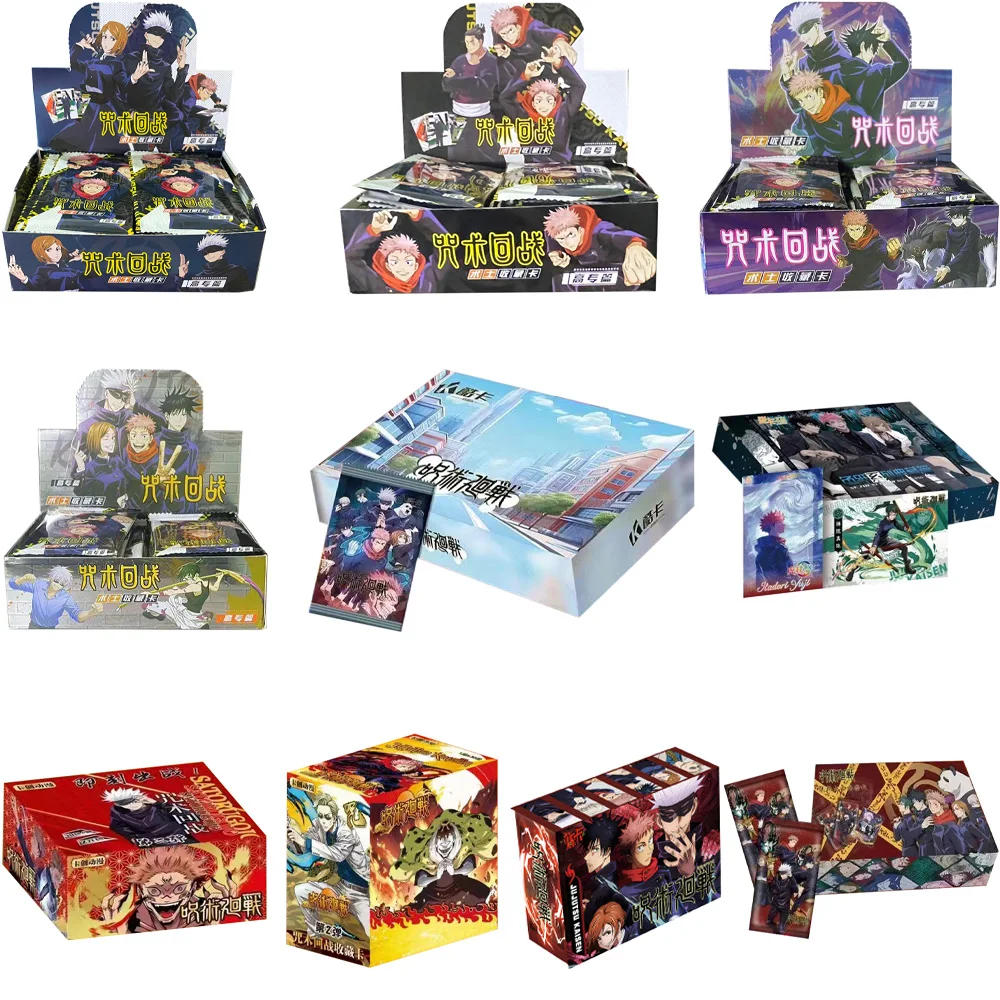 Jujutsu Kaisen coleção cartões, booster box de anime japonês, brinquedos infantis e passatempos presente, mais novo, atacado, 2024