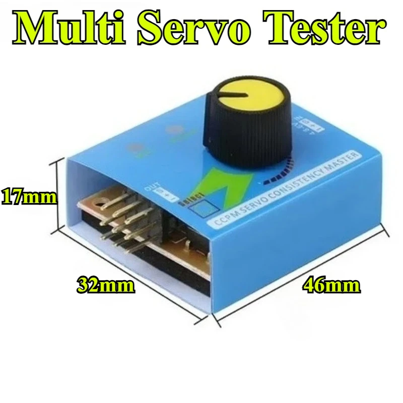 Multi Servo Tester 3CH ECS Consistency Speed Controler Power Channel CCPM Meter Master Checker RC Dron Helicopter Parts RC Hobby