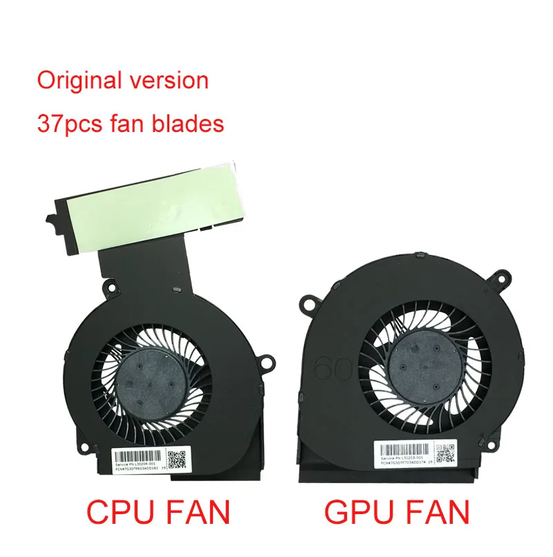 New Laptop CPU Cooling Fan GPU Cooler For HP Omen 4 pro 5 pro 15-DC TPN-Q211 Original version (37pcs )or Upgraded Version(85pcs)