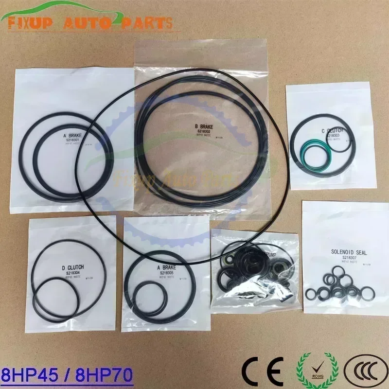 

8HP45 845TE 8HP70 Auto Transmission Brake Seal Clutch Rings Solenoid Sealing Valve Body & Pump Gasket For BMW CHRYSLER JEEP Audi