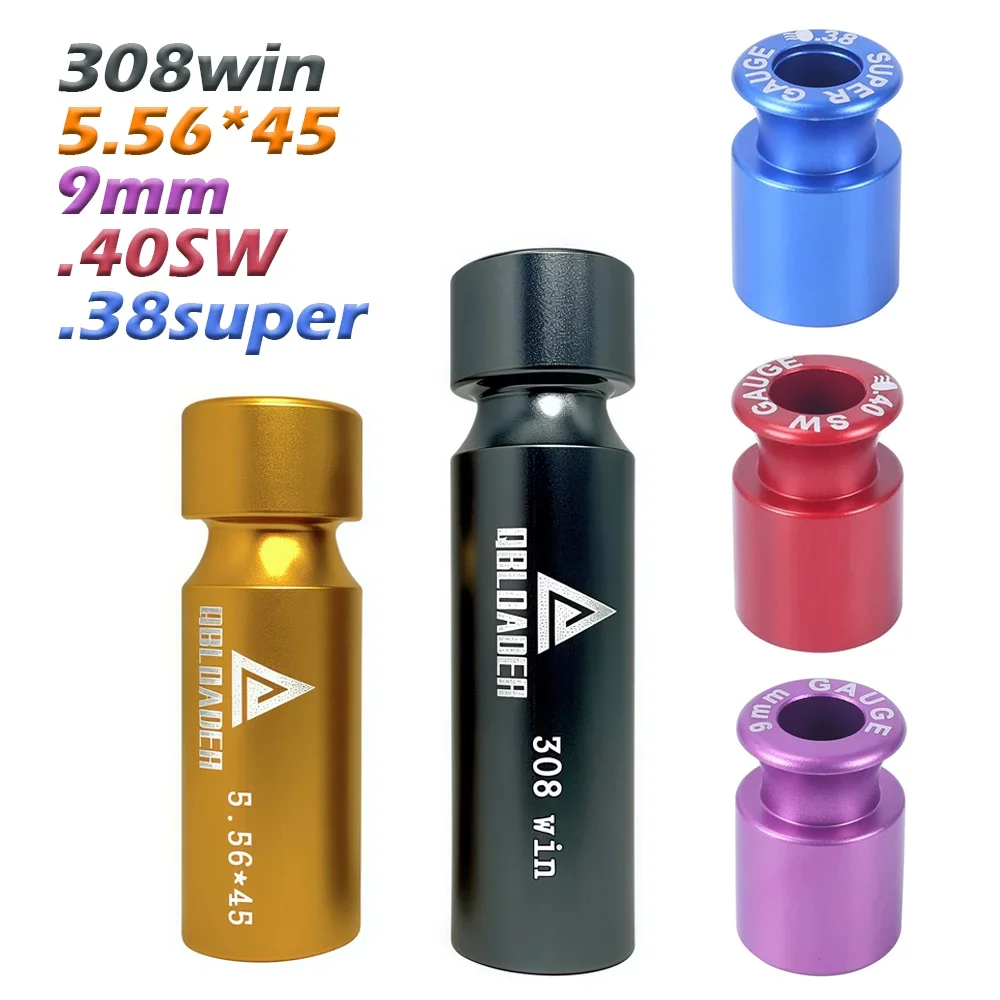 التكتيكية الذخيرة رصاصة مدقق بندقية مسدس خرطوشة قياس مدقق 9 مللي متر 5.56*45 308Win 7.62 مللي متر. 40SW.38سوبر الصيد ملحقات المسدس #1