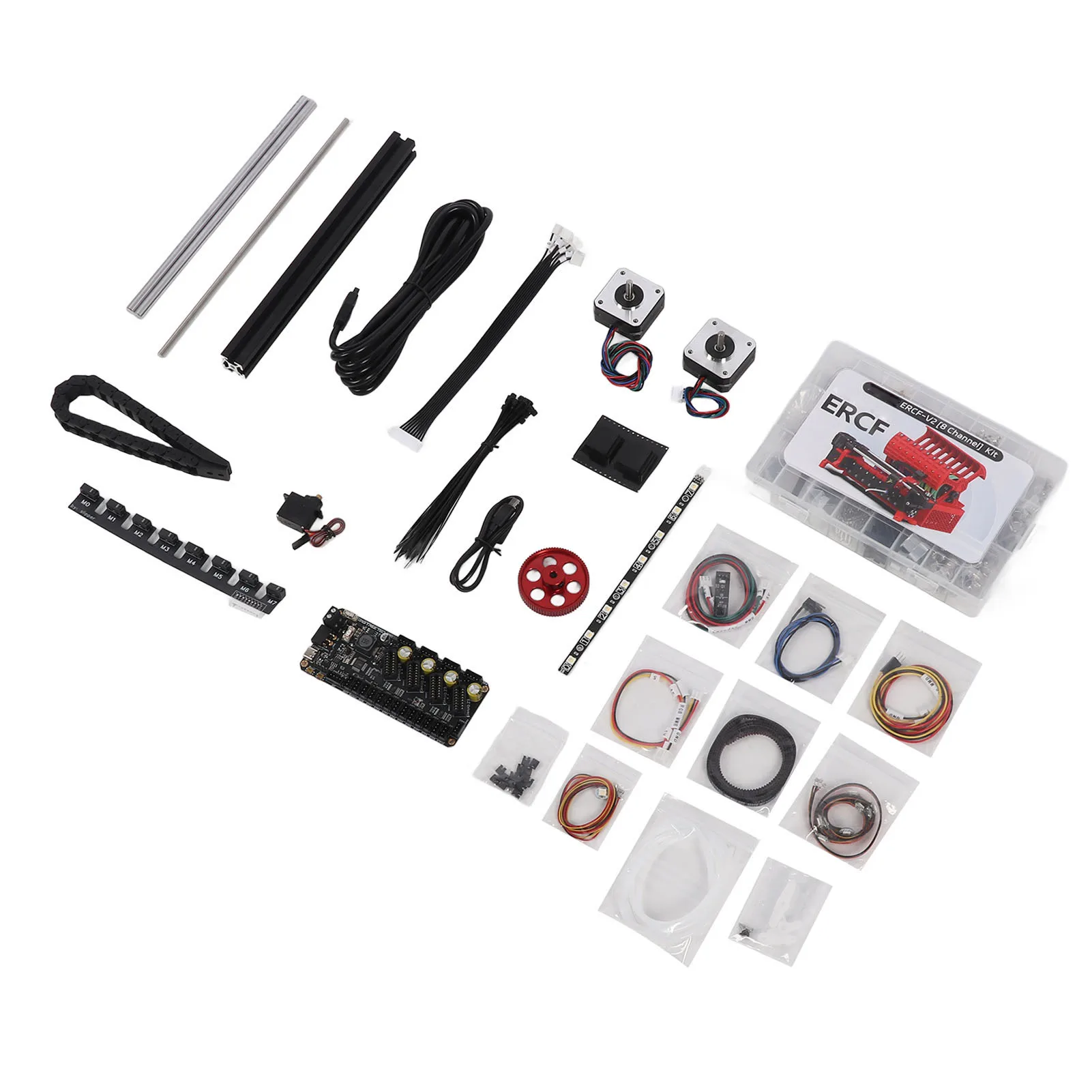 8 Color ERCF ERCF ERCF Kit 8 Color Printing Enrager Rabbit Carrot Feeder Multi Material MMU Kit for Klipper 3D Printers ERCF Kit