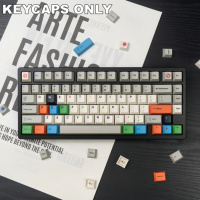 161 Keys Retro Traffic Light PBT Keycaps, Cherry Profile Dye-Sublimated for MX Mechanical Keyboards (Vintage Gaming Theme + Holi