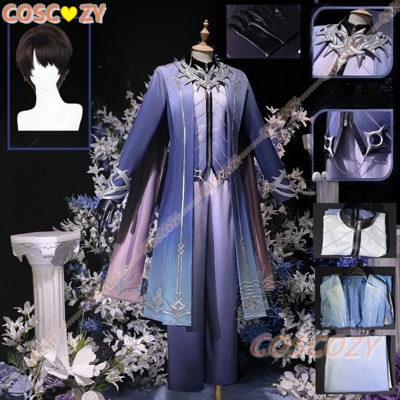 Juego ‌ ‌ ‌ ‌ ‌ ‌ Amor y espacio profundo profeta eterna Zayne Cosplay disfraz peluca mujer hombres Halloween carnaval fiesta Con traje de juego de rol