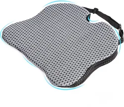 Car Wedge Seat Cushion Memory Foam Comfortable Seat Cushion-Orthopedic Support For Car Driver Seat Office Chair Wheelchairs