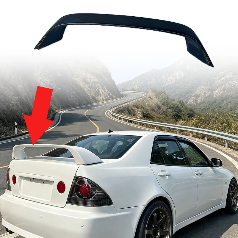 For Lexus IS 1998-2005 Altezza OEM Style High Rear Spoiler Wing Exterior Body Kit Auto Styling Modification Accessories