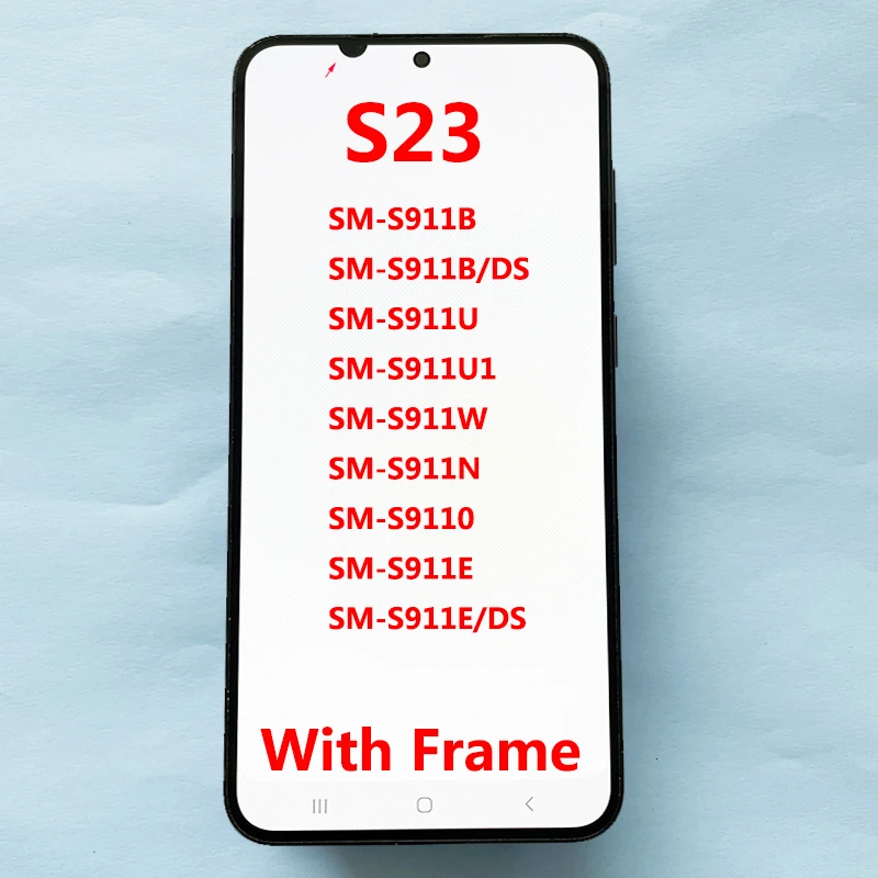 

6,1-дюймовый AMOLED-дисплей для Samsung S23 LCD S911B S911B/DS, дигитайзер сенсорного экрана для Samsung S23 5G, замена ЖК-дисплея с царапинами
