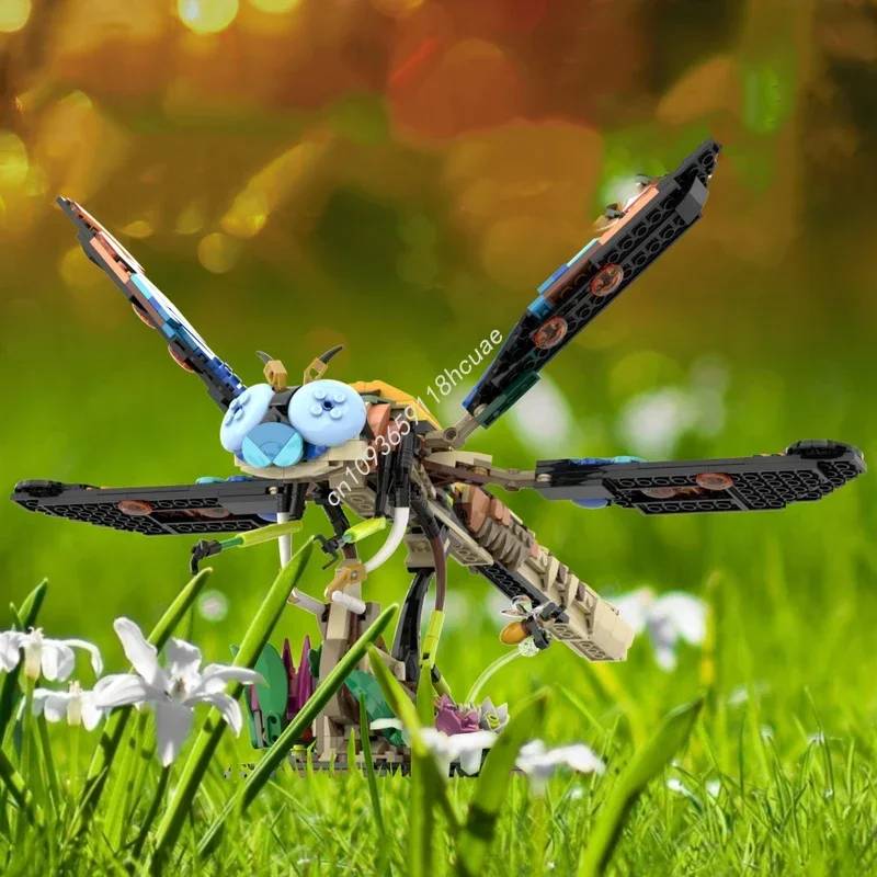 

750pcs MOC Dragonfly Nan Building Blocks Festival Gift Unique DIY Gift Designed For Creativity Unique Birthday