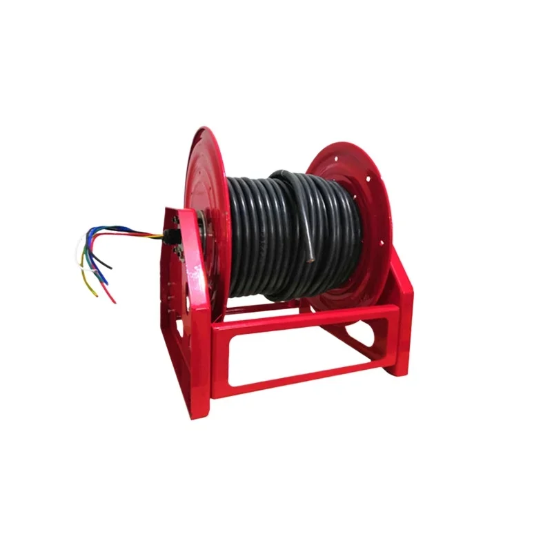 Hydraulic cable reel automatic take-up Lishan 50 meters manual reel optical fiber industrial wire winding machine