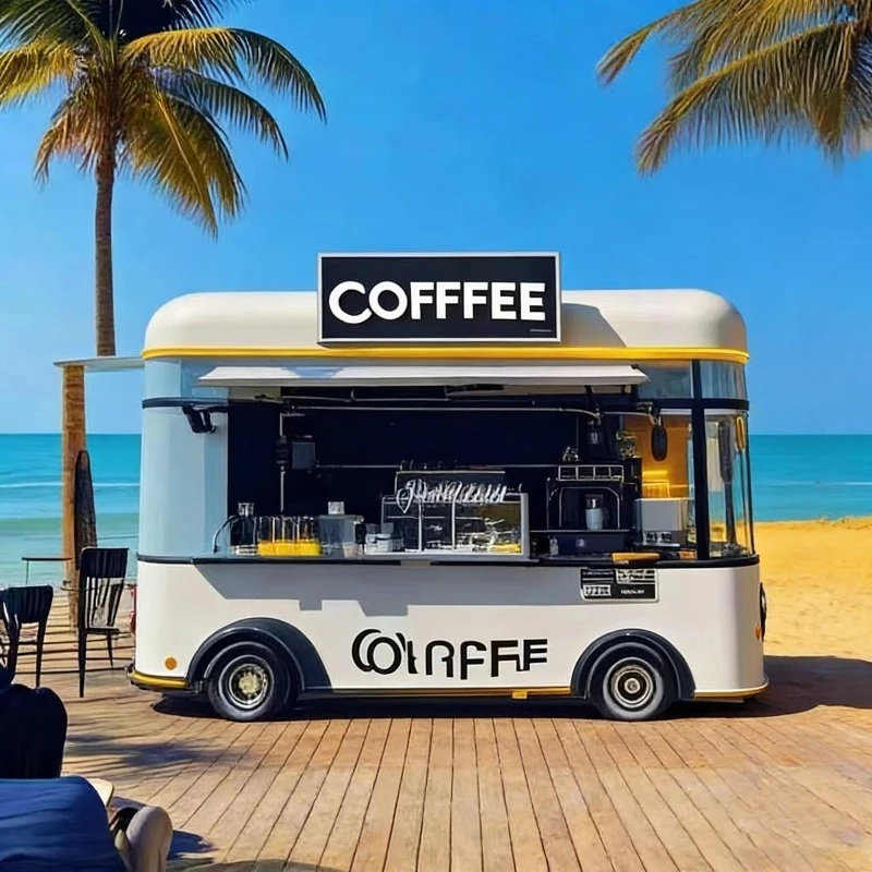 New Product Fast Food Truck Container Food Kiosk Food Truck Hotdog Cart Concession Stand Coffee Trailer