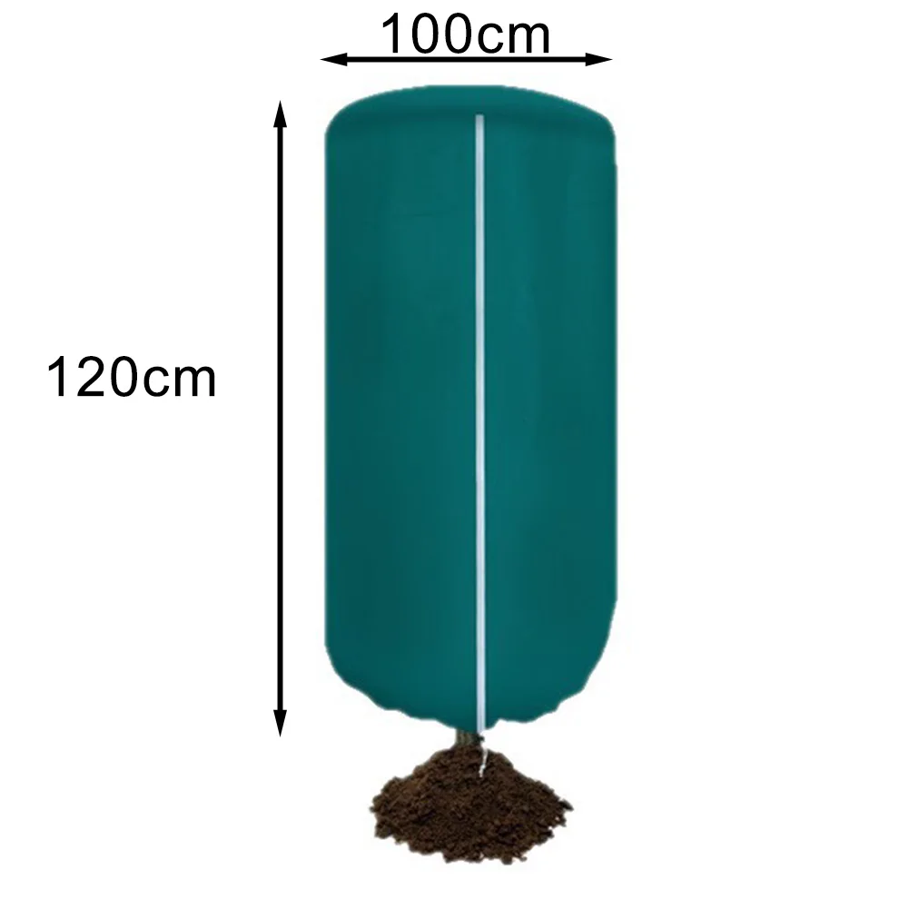 2pcs Anti Freeze Plant Covers with Zipper Non Woven Fabric Cold Protection Cloth for Winter Frost Shielding of Garden Plants