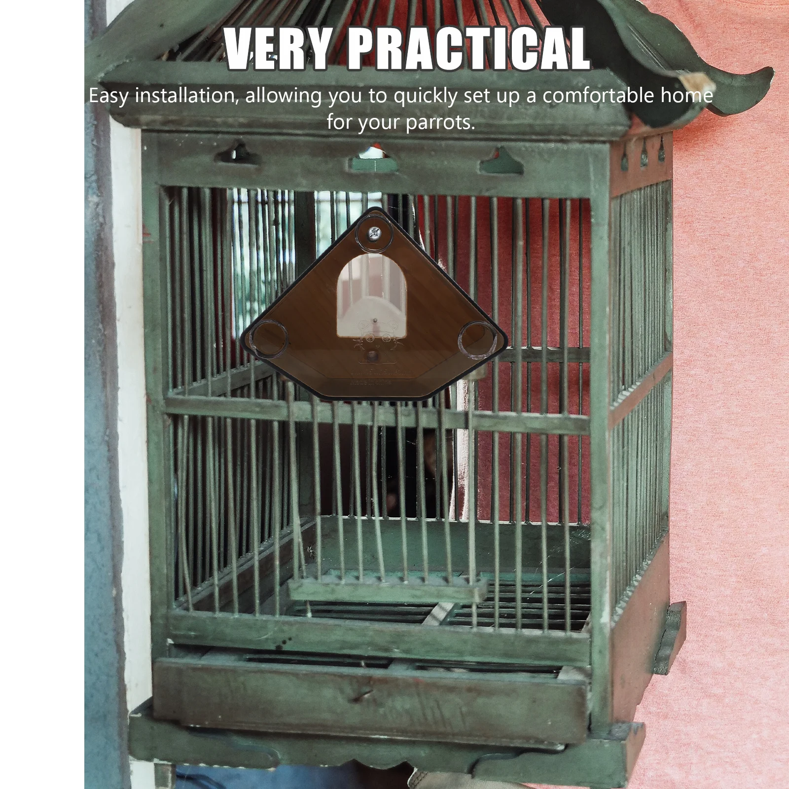 

Parrot Nest Breeding Boxes Keep Warm Hatch Acrylic Clear Parakeet for Parakeets Transparent