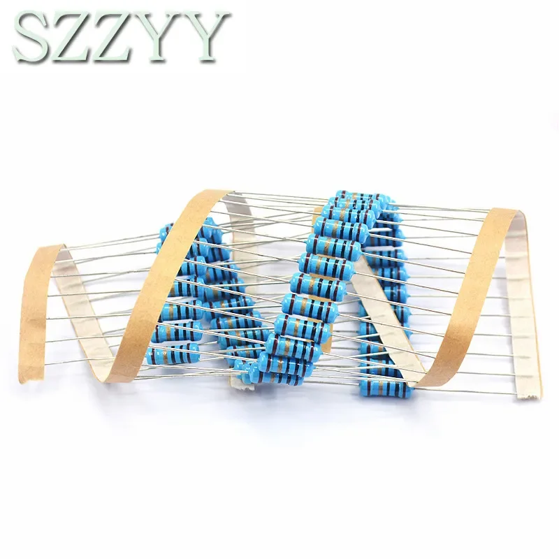20 Buah 1W Resistor Film Logam 1% 1R ~ 1M 2R 10R 22R 47R 100R 330R 1K 4.7K 10K 22K 47K 100K 330K 470K 1 2 10 22 47 100 330 ohm