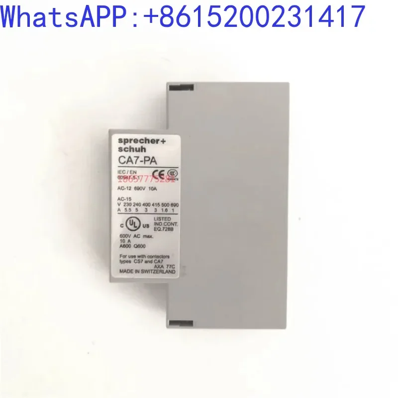

Sprecher+schuh CA7-PA CA7-PA-01/10/11 contactor auxiliary contacts