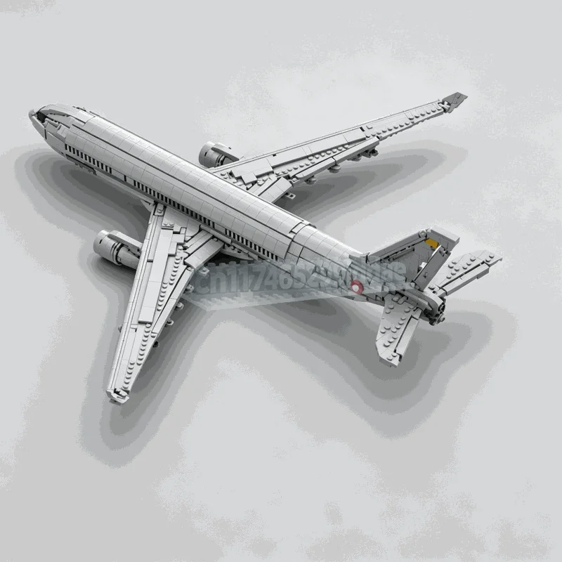 2214PCS Large Four Engine Passenger Jet Building Blocks Model DIY Assembly Detailed Aviation Aircraft Display Creative Gift Toy