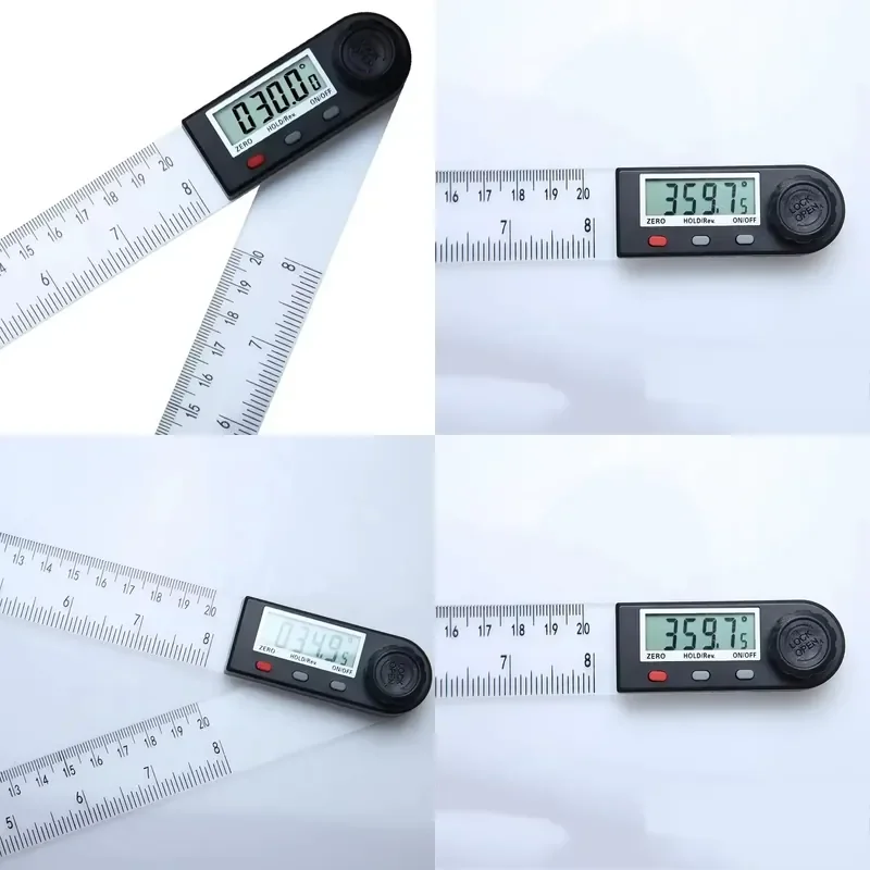 200mm Plastic Digital Angle Ruler High Precision Protractor Inclinometer