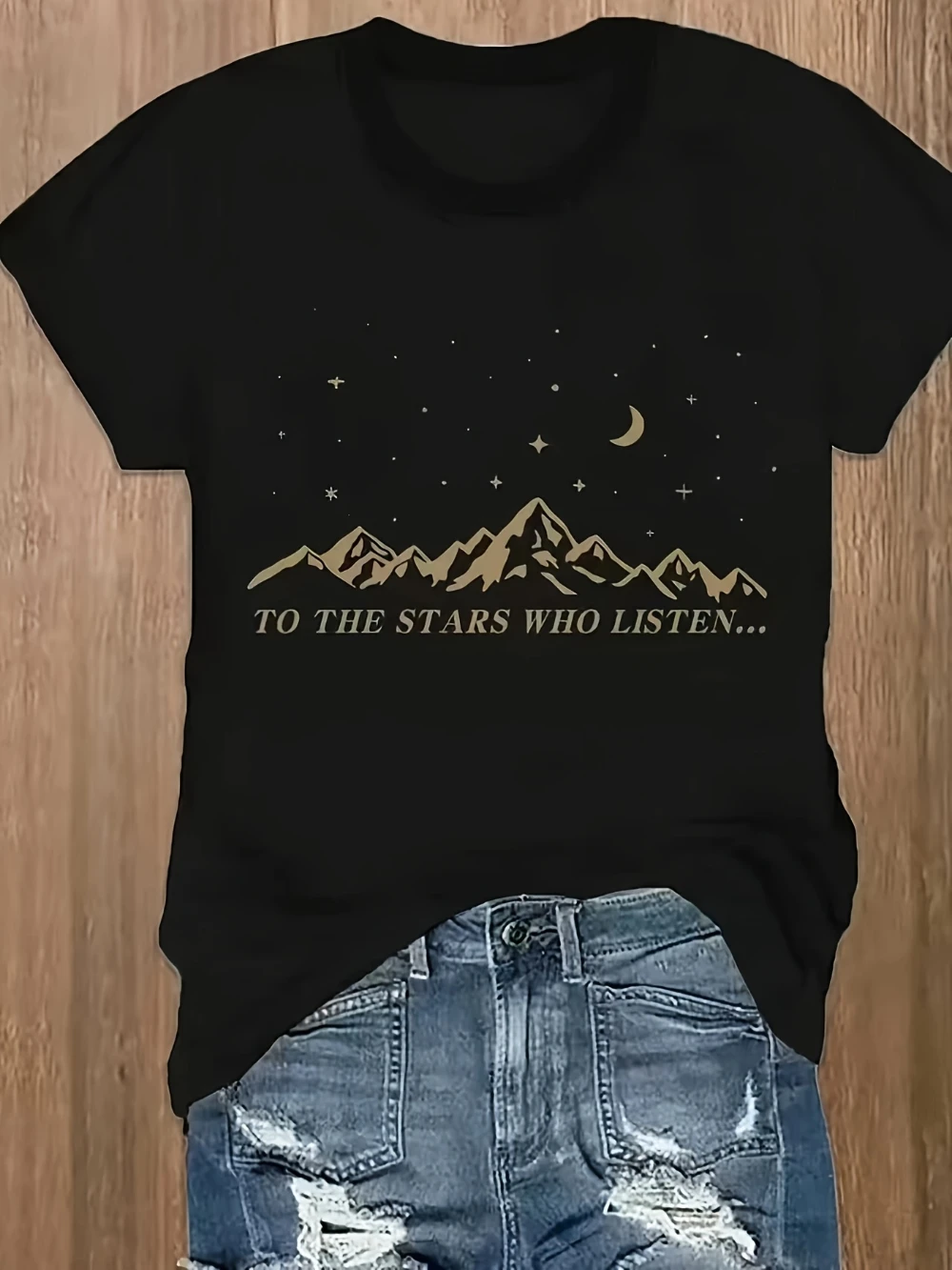 Howell Women'S Vintage To The Stars Who Listen and The Dreams That Are Answer T-Shirt Fashion Design Comfortable Soft Fabric