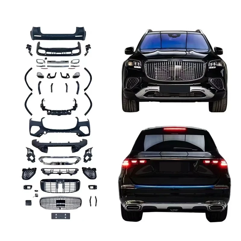 

Car Body Kits for 2024 GLS X167 Upgrade Body Kit Front Bumper Grille Fender Flare Diffuser Exhaust Pipe