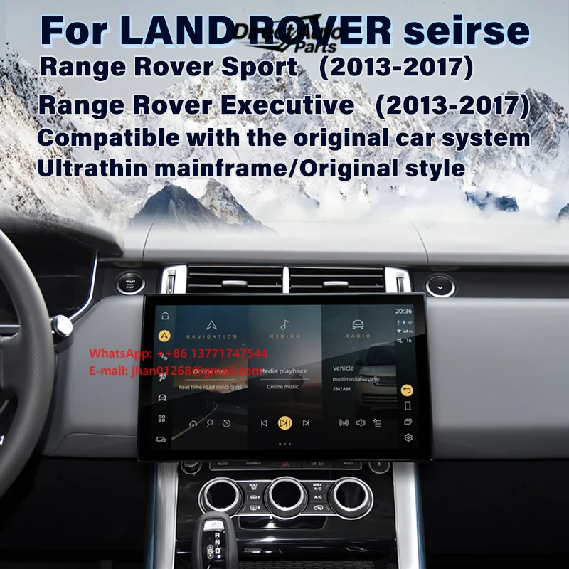13.3 Inch Android 13 Screen GPS Navigation Carplay for Range Executive Sport 2013-2017 Auto Multimedia Radio