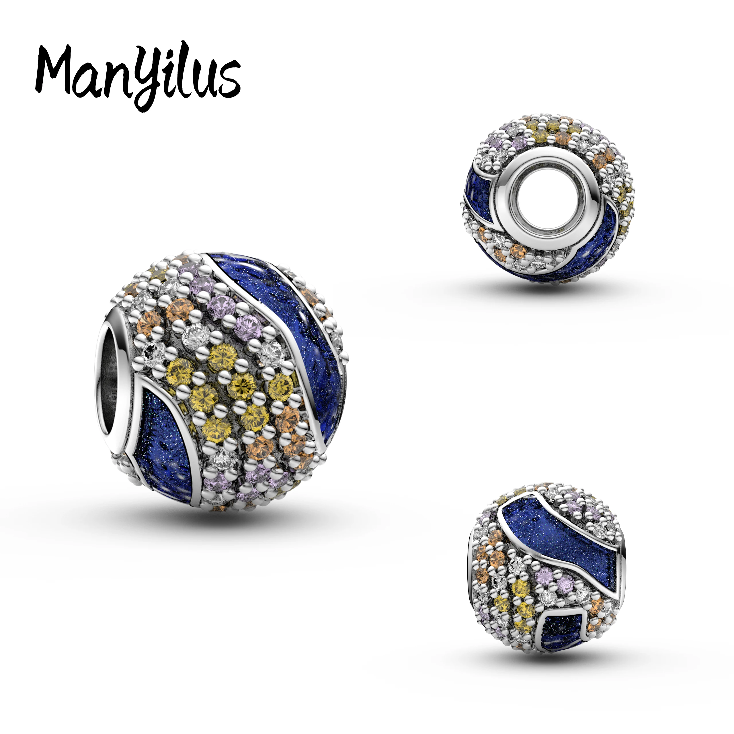 

Manyilus Charms Plata 925 Charms 925 Originales Bracelets Nail Charm Women's Jewelry Making All for 1 Real Earrings K Gold Pearl
