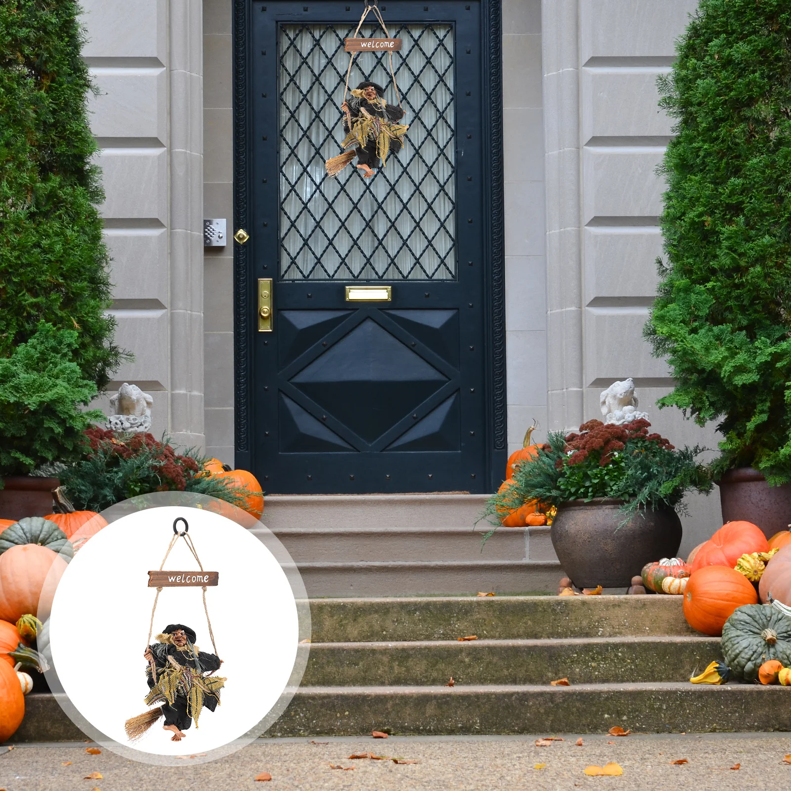 

Halloween Witch Door Sign Funny Welcome Hanging Wall Decor Creative Home Party Pendant Decorative Ornament Halloween Wall Sign