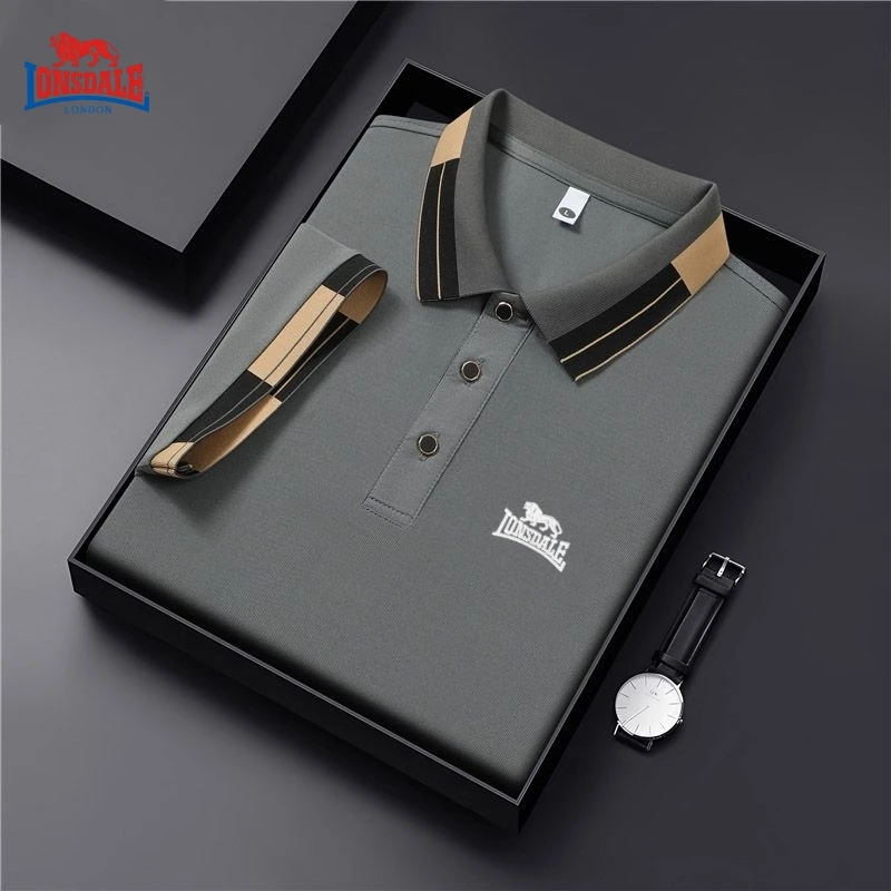 قميص بولو رجالي جديد عالي الجودة بأكمام قصيرة، موضة الصيف، كاجوال، ممتص للعرق، مسامي، تي شيرت رائع #4