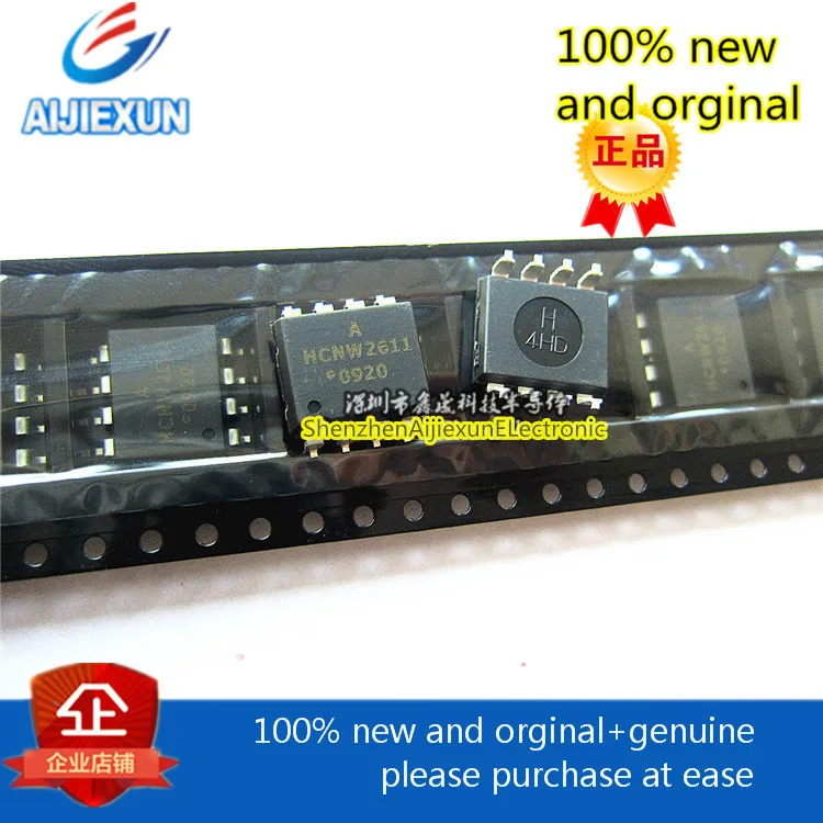 

10PCS HCNW2611 HCNW2611-500E High CMR, High Speed TTL Compatible Optocouplers HCNW-2611 SOP8 large stock