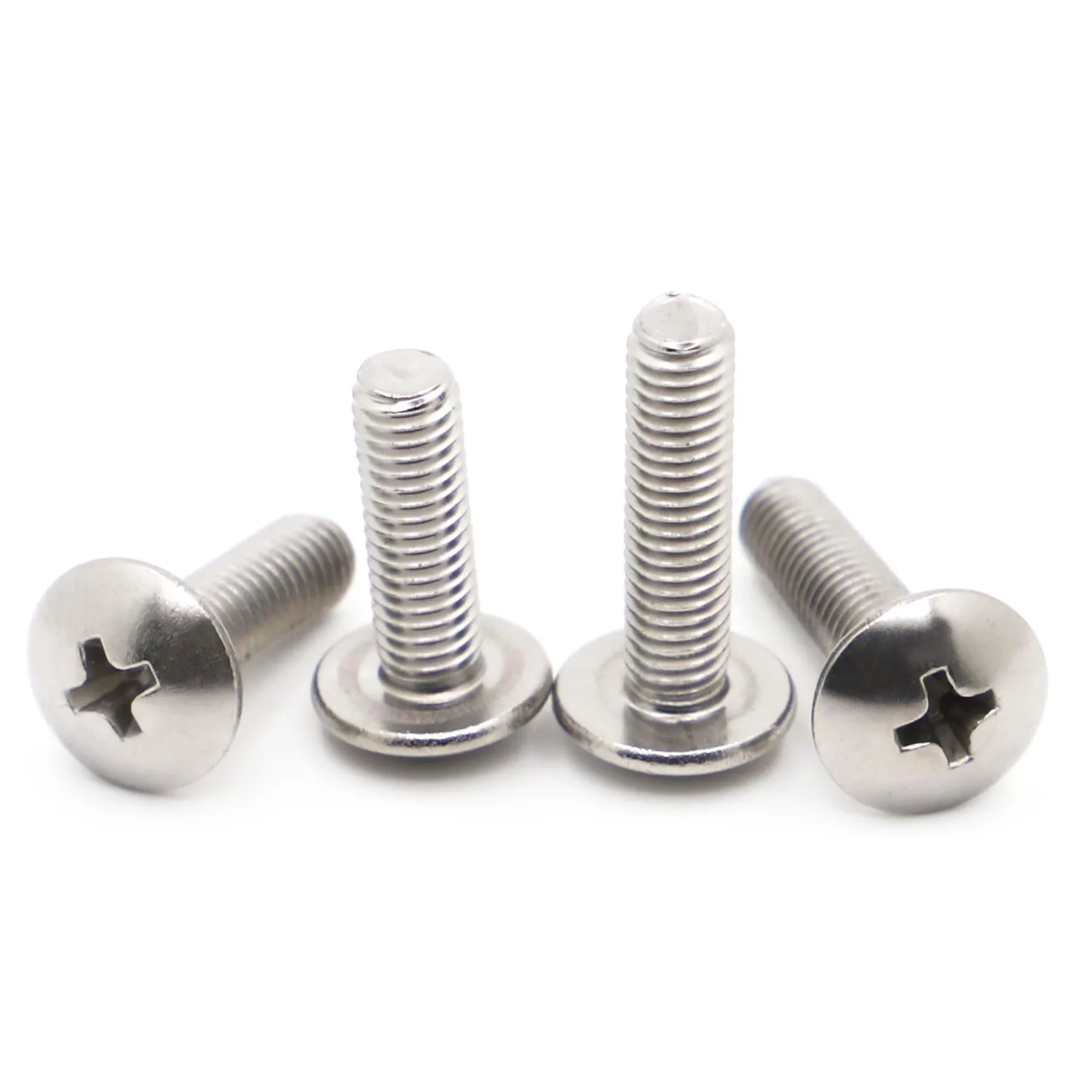 5-50 Pcs M2 M2.5 M3 M4 M5 M6 304 A2-70 Stainless Steel Phillips Truss Head Large Round Cross Screw Bolt L=3-50mm