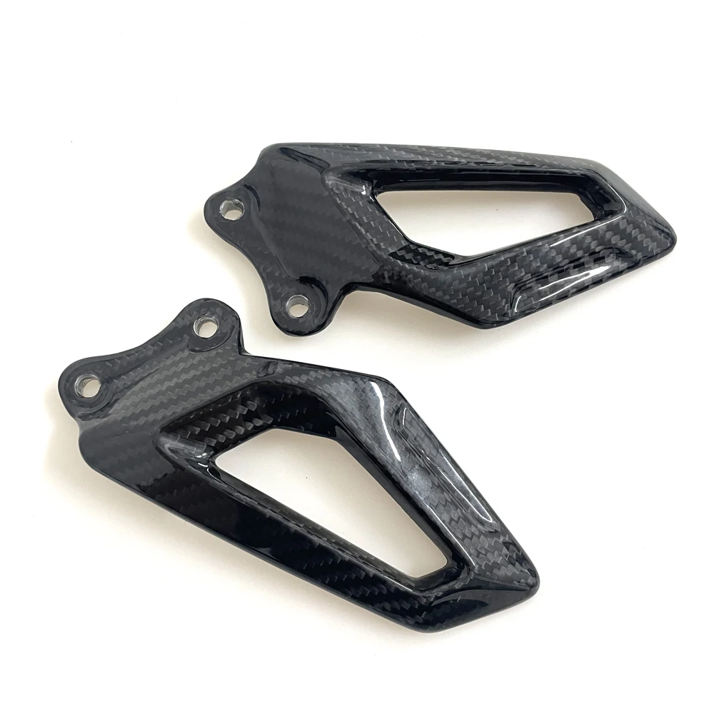 Für BMW S1000RR 2019-2022 2023 True Carbon Fiber Motorrad Zubehör Ferse Schutz Platten Fußstützen – Detail 3