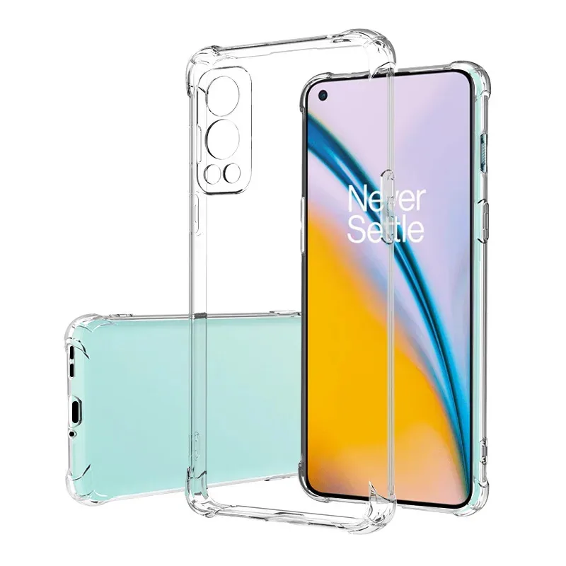 Funda de teléfono transparente suave para One Plus Oneplus Nord 2 CE N200 Nord2 NordCE NordN200 5G Airbag TPU funda fina de silicona Carcasas