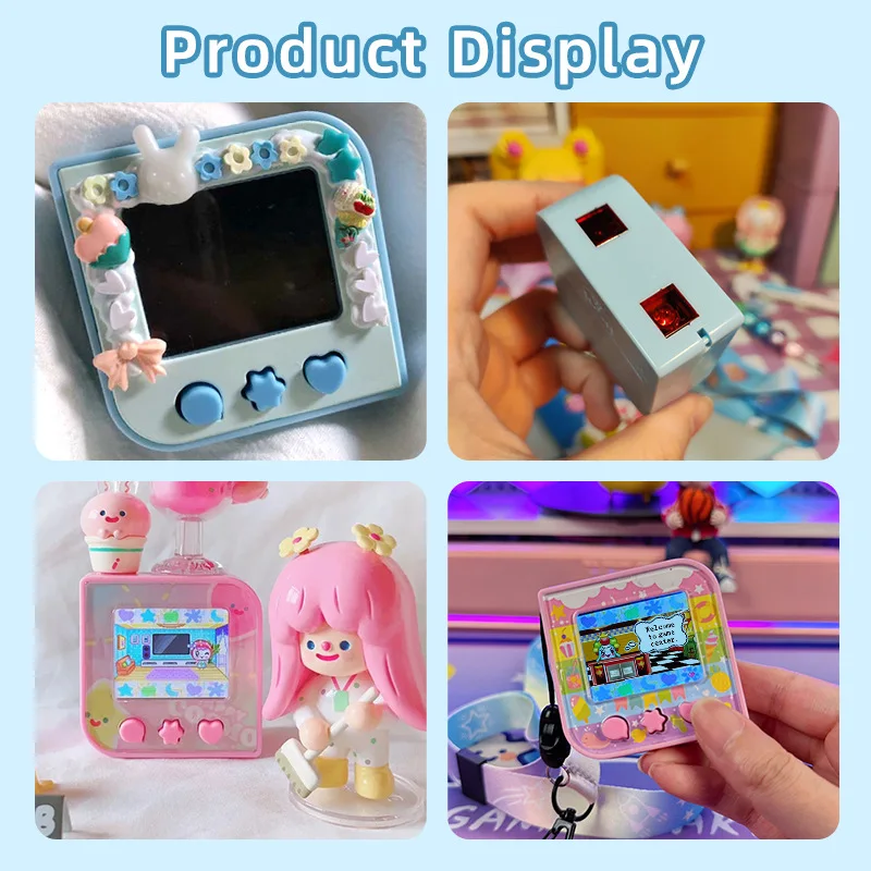 New Tamagotchi Original Sugar Cube Electronic Pet Machine Game Console Chinese English Color Screen Children Pet Development Toy