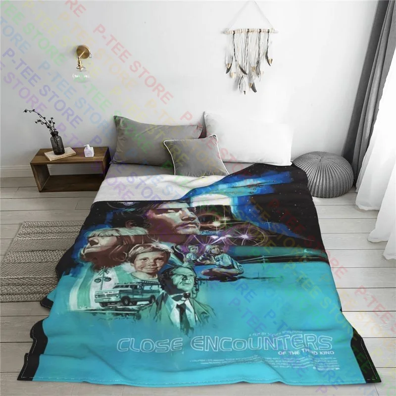 Close Encounters Of The Third Kind Movie Ufo Aliens Blanket Bedding Anti-Pilling Bedding Throws