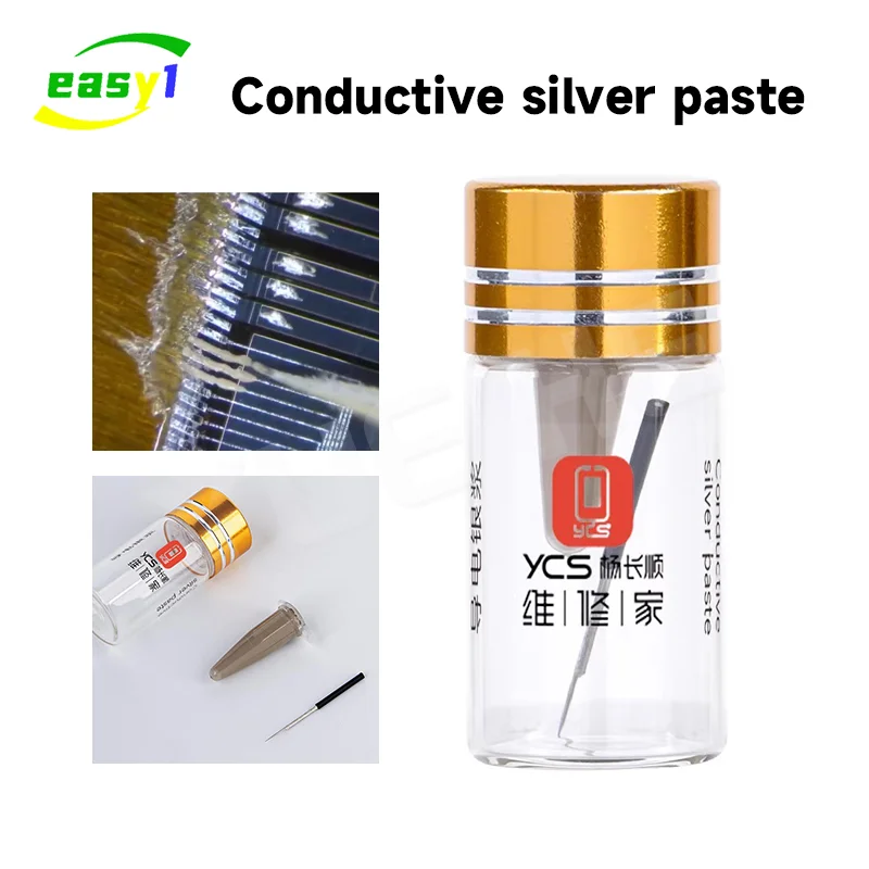 

YCS D11 нанопроводящая серебряная паста с низким сопротивлением, ремонтные комплекты для линии экрана для мобильных телефонов, инструмент для ремонта зеленого/желтого экрана