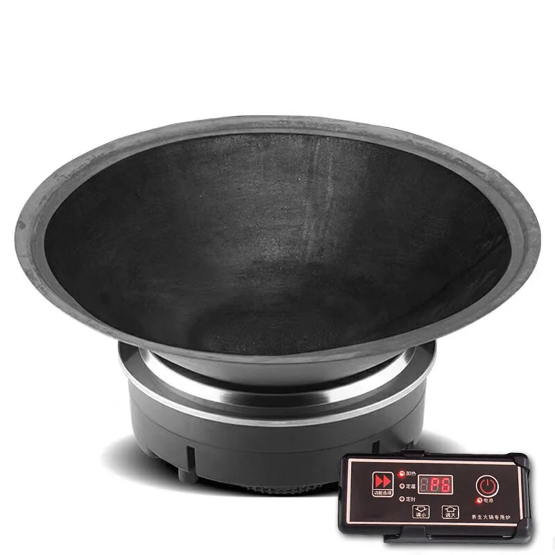 3000 W kommerzieller Induktionsherd, kreisförmig, konkav, eingebetteter Hotpot-Herd, Timing, runder elektromagnetischer Ofen mit großer Leistung