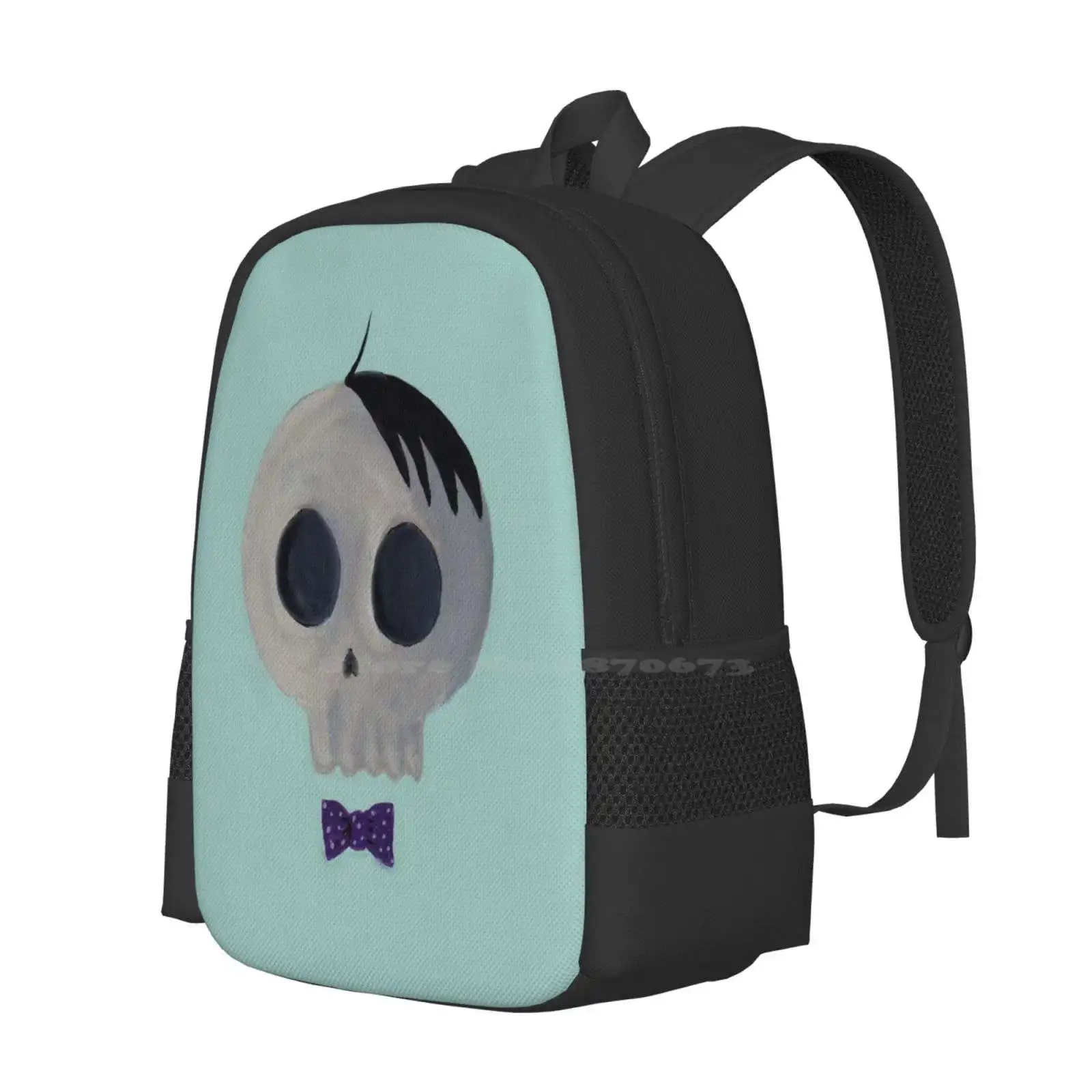 Skullfalfa School Bags Travel Laptop Backpack Skulls Alfalfa Retro