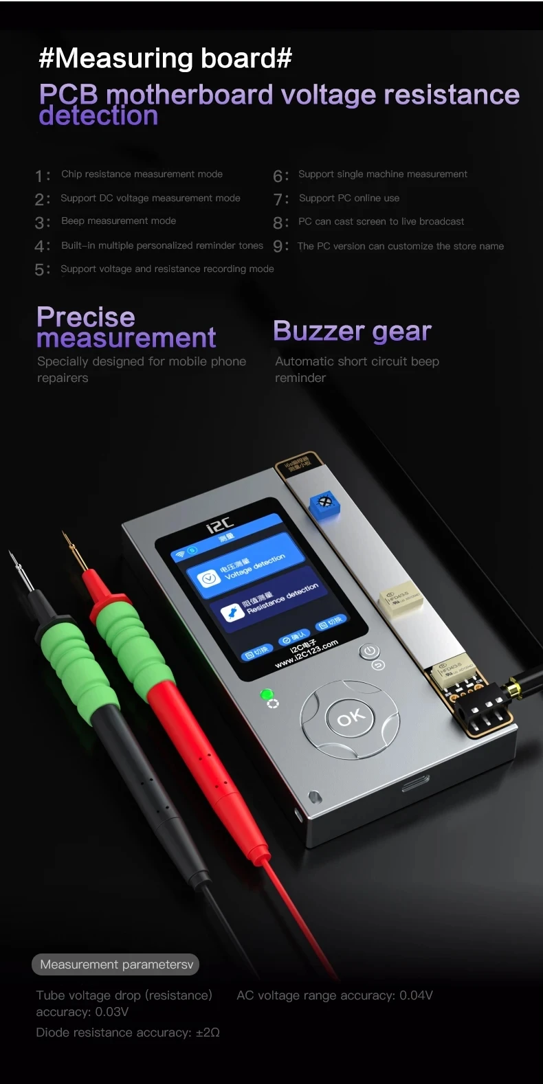 i2C A8S Battery Efficiency Cycle Board Programmer For iPhone 11-15 Pro Max Battery Health Data PCB Measuring EEPROM Bus Repair