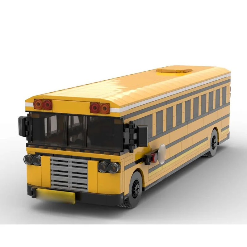 

MOC-93149 City School Kindergarten School Bus Building Block Model 670 Parts MOC Boys Children's Birthday Christmas Toy