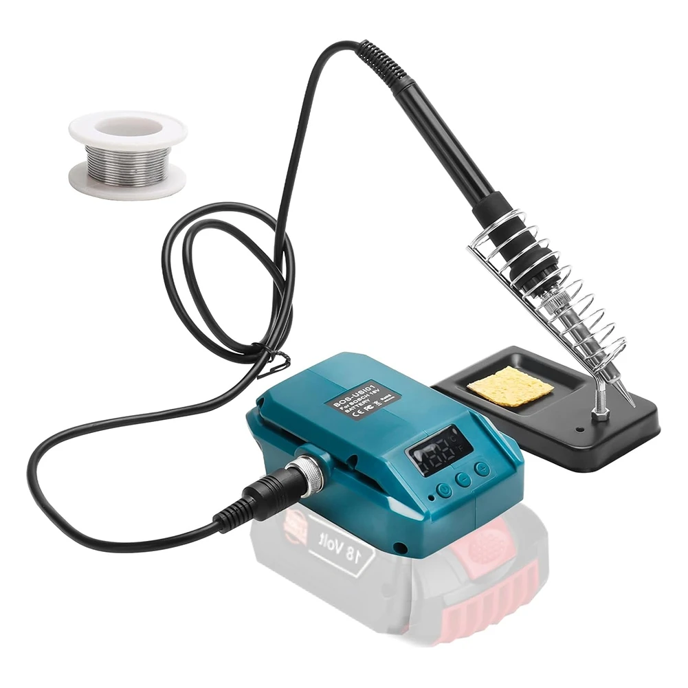AB47-Battery Soldering Iron For  Professional 18 V System GBA Battery,60W Cordless Soldering Iron Adjustable Temperature