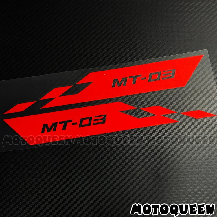 2X Motorcycle Fairing Tank Pad Reflective Decals Label Stickers Set for MT-07 09 10 01 25 03 MT07 MT09 SP MT10 MT25 MT03 MT01