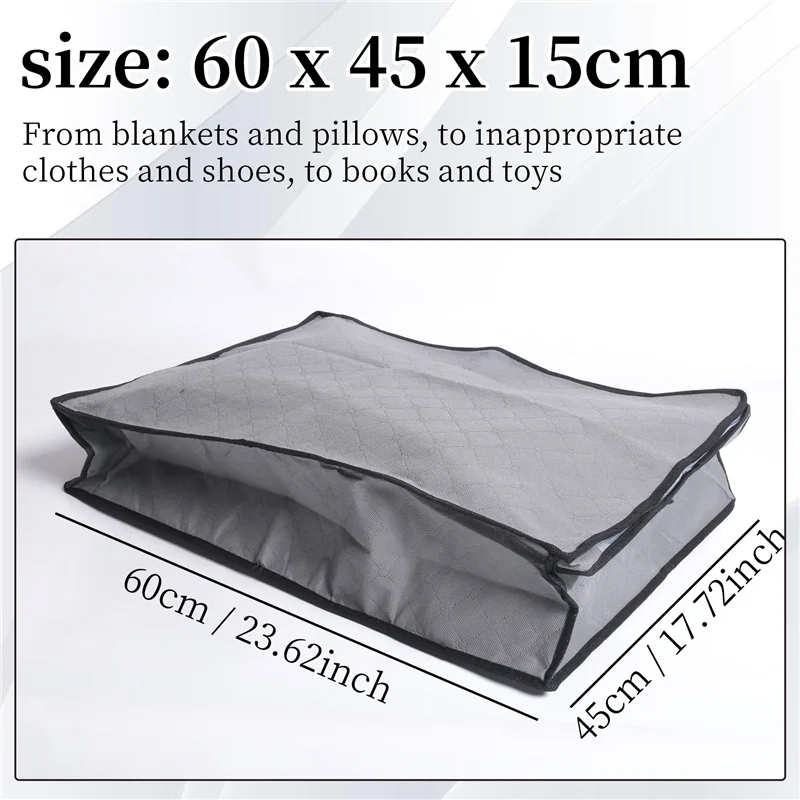 MAKE-3 Pack ถังเก็บเสื้อผ้า,ผ้าห่มพับได้กระเป๋า,ภายใต้เตียงคอนเทนเนอร์สําหรับจัดระเบียบ,เสื้อผ้า