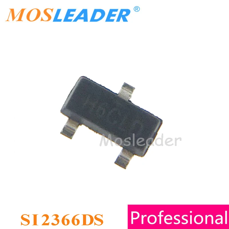 Mosleader Si2336 Si2366 SOT23 3000 шт. Si2336DS Si2366DS Si2336DS-T1-GE3 Si2366DS-T1-GE3 N-канальный 20 В 30 В 3 А 5,2 А 5,8 А китайский