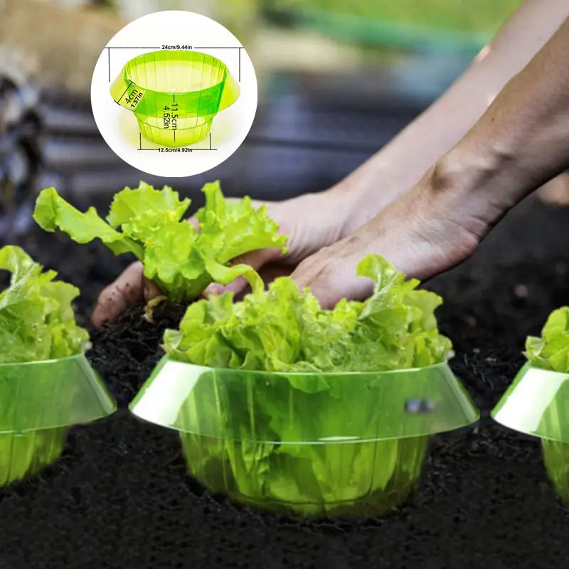 

Vegetable Protection Cover Plastic Plant Cover Pest Control Snail Defense Outdoor Garden Accessories 6/10pcs