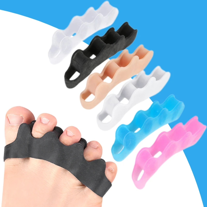 

1Pair Silicone Bunion Adjuster Thumb Valgus Gel Corrector Splitter Protector Foot Pain Relief Hammer Toe Separators Straighten