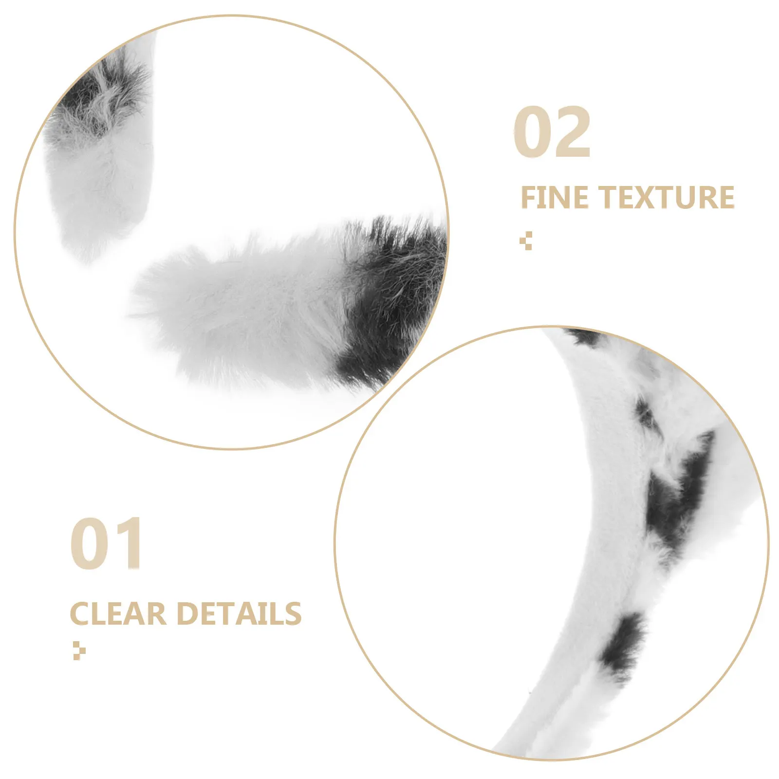 Tiger Ear Hair Hoops for Adults – Soft Cloth Masquerade Party Headwear, Cosplay & Stage Costume Accessory