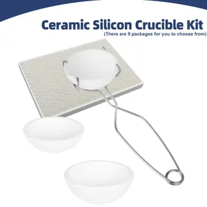 طقم صب اللحام لصناعة المجوهرات ، ملقط بوتقة الكوارتز ، طوب النار العازل ، بوتقة الألومينا لصنع أفضل 10 بوتقة مبيعات لذوبان الألمنيوم - No7