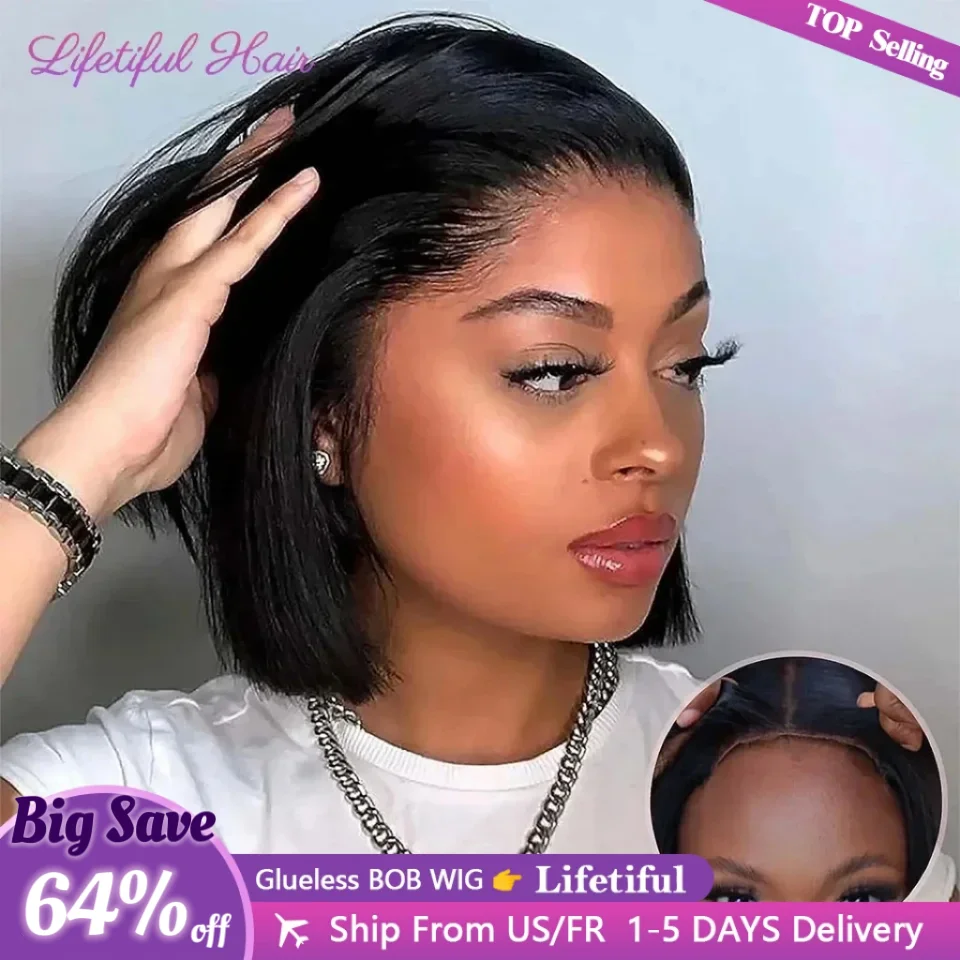 Human Ready Closure Hair Wear Wig Wigs Wigs Women Hair