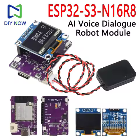 ESP ESP32 S3 N16R8 Development Board Xiaozhi AI Voice Dialogue Robot Module With 0.96 inch OLED Screen Type-c Interface