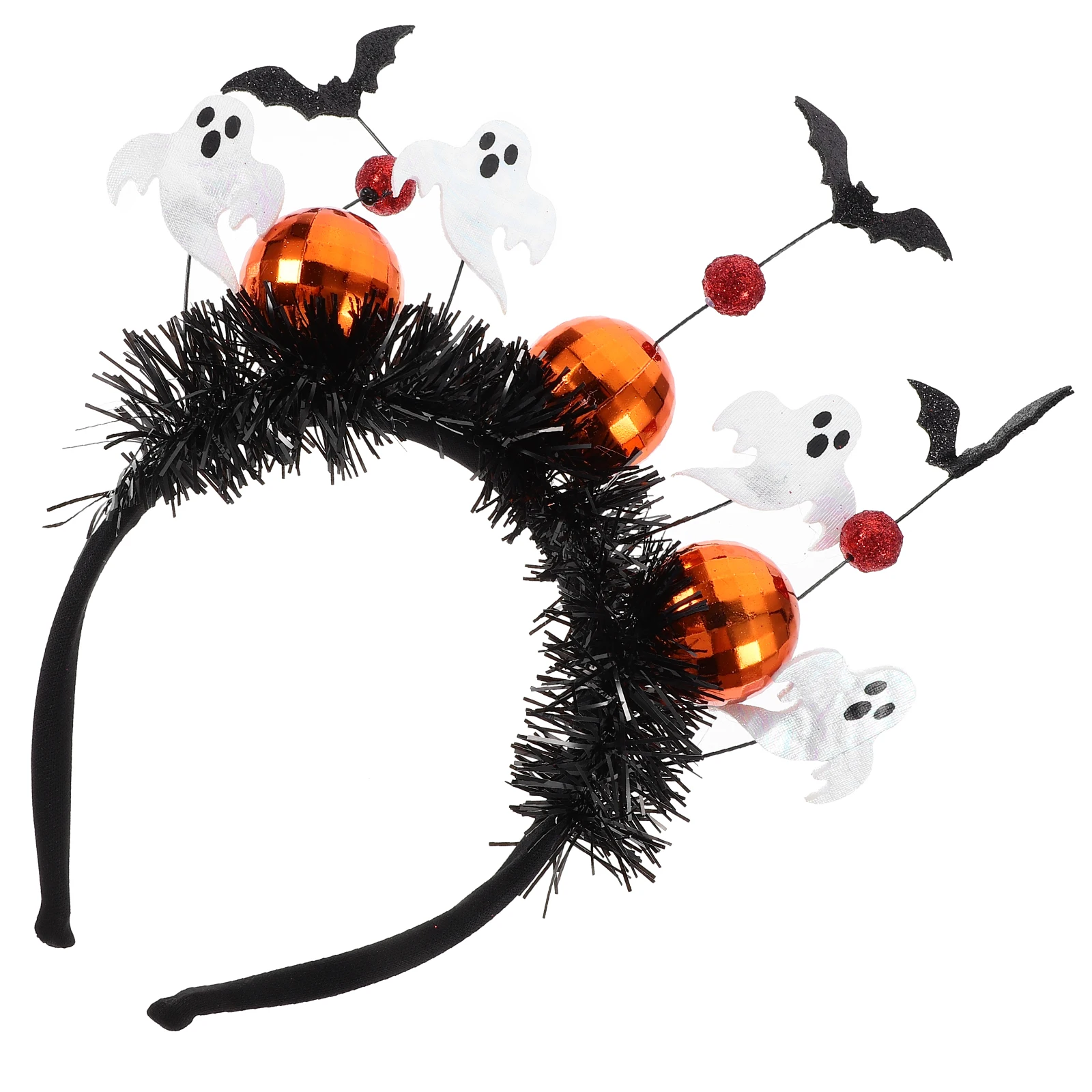 

1PCS White Ghost Bat Halloween Headband Hair Accessories Women Girls Cosplay Costume Party Decorations Lightweight Comfortable