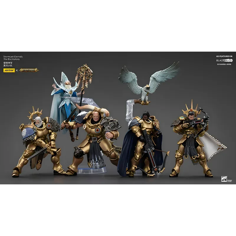 Tout nouveau modèle de soldat JOYTOY Dark Source Medieval Warhammer Sigma Era Thunder Cast God Army Black Claw Squad pour quatre personnes